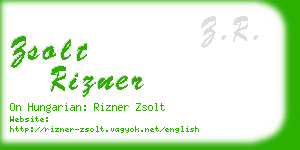 zsolt rizner business card